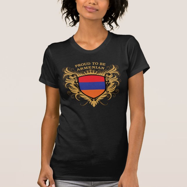 Stolt att vara armeniskt tee shirt (Framsida)