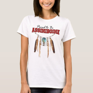 Stolt att vara Assiniboine kopplad av färdig T Shirt