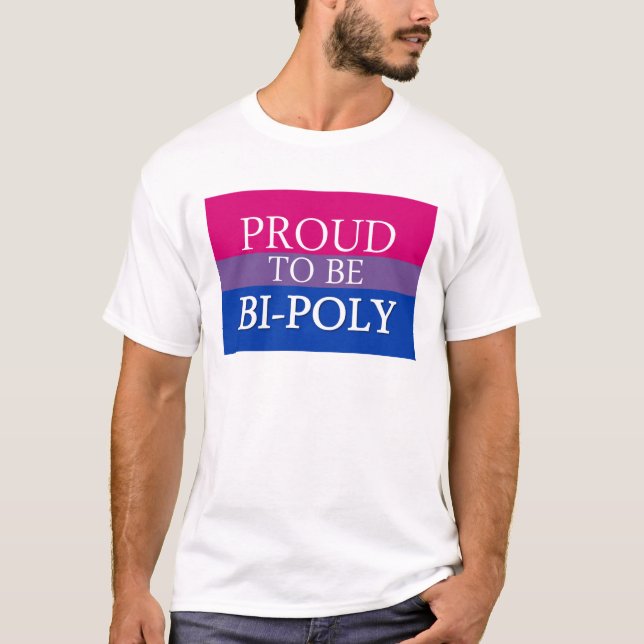 Stolt att vara Bi-Poly Tee (Framsida)