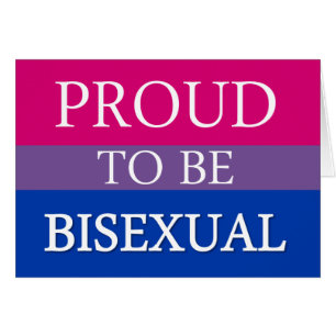 Stolt att vara bisexuellt hälsningskort