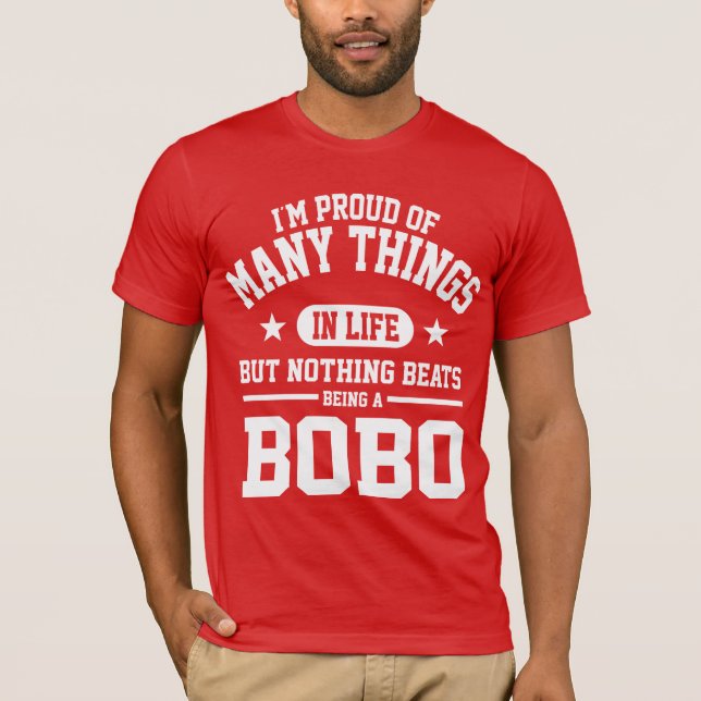 stolt att vara Bobo Tee Shirt (Framsida)