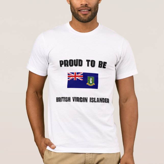 Stolt att vara BRITTISK JUNGFRULIG ÖBO Tee (Framsida)