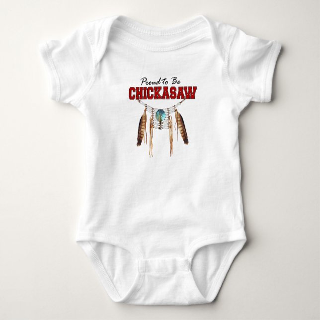 Stolt att vara ChickasawbabyBodysuit Tröja (Framsida)