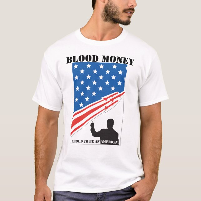 Stolt att vara en amerikan t shirt (Framsida)