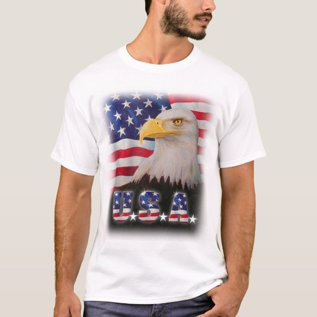 Stolt att vara en amerikan t shirt (Framsida)