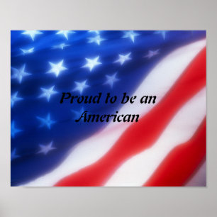 Stolt att vara en amerikanaffisch poster