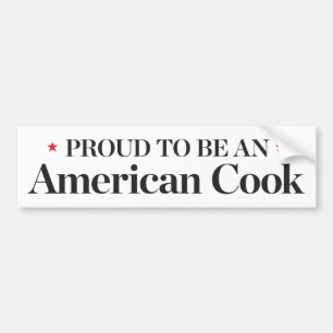 Stolt att vara en amerikankock bildekal