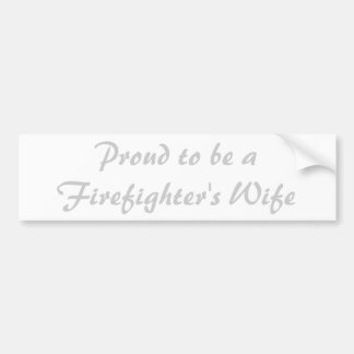 Stolt att vara en brandman fru bildekal