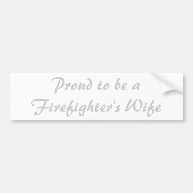 Stolt att vara en brandman fru bildekal (Framsidan)