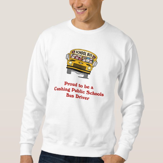 Stolt att vara en bussförareskjorta sweatshirt (Framsida)