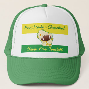 Stolt att vara en Cheesehead Wisconsin humor Keps