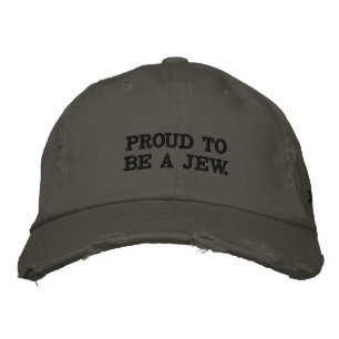 Stolt att vara en judehatt broderad keps