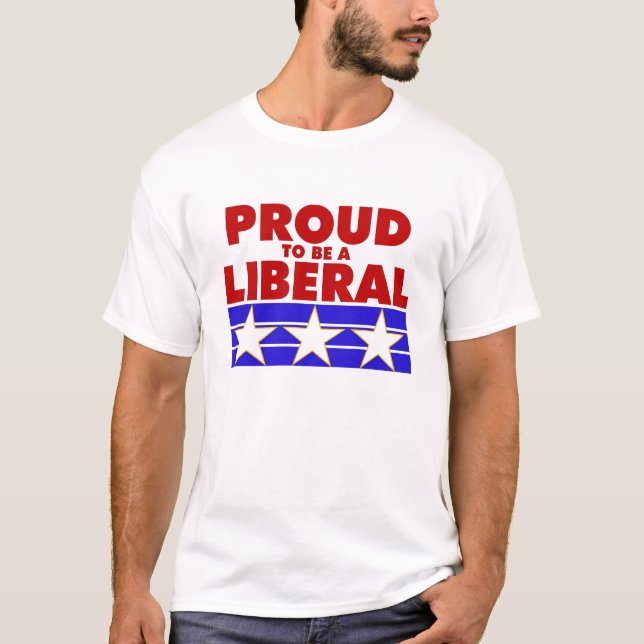Stolt att vara en liberal person tee (Framsida)