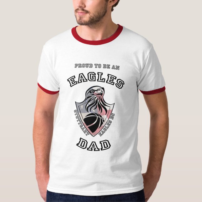 Stolt att vara en örnPappa AllStar liter Tee Shirt (Framsida)