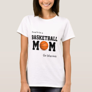 Stolt att vara en tank för basketmammaanpassade t shirt