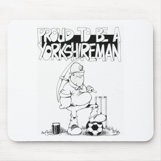 Stolt att vara en yorkshireman musmatta (Framsidan)