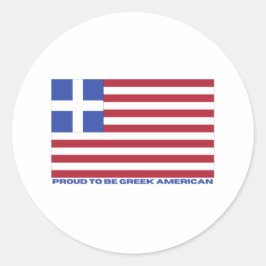 STOLT ATT VARA GREKISKA AMERIKANN! RUNT KLISTERMÄRKE