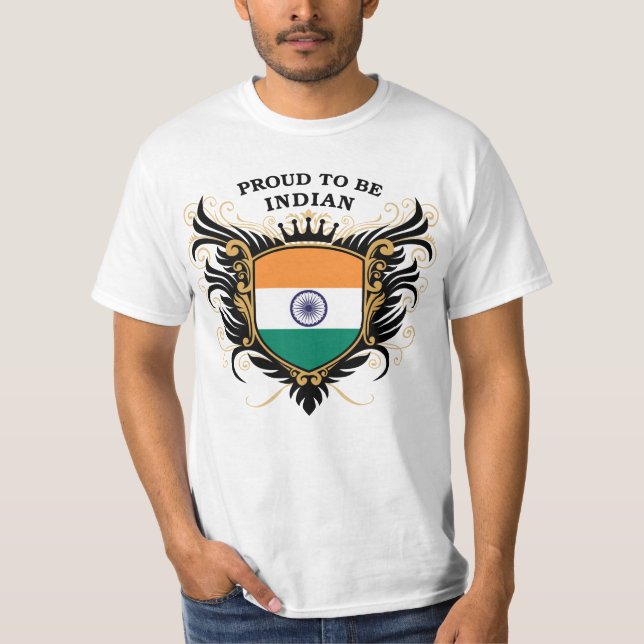 Stolt att vara indiskt t-shirt (Framsida)