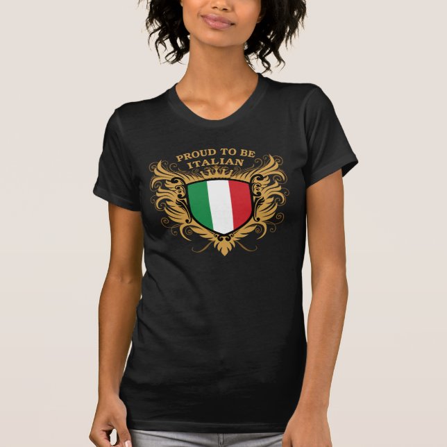 Stolt att vara italienskt t-shirt (Framsida)