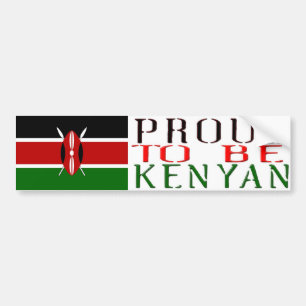 stolt att vara kenyanbildekal bildekal
