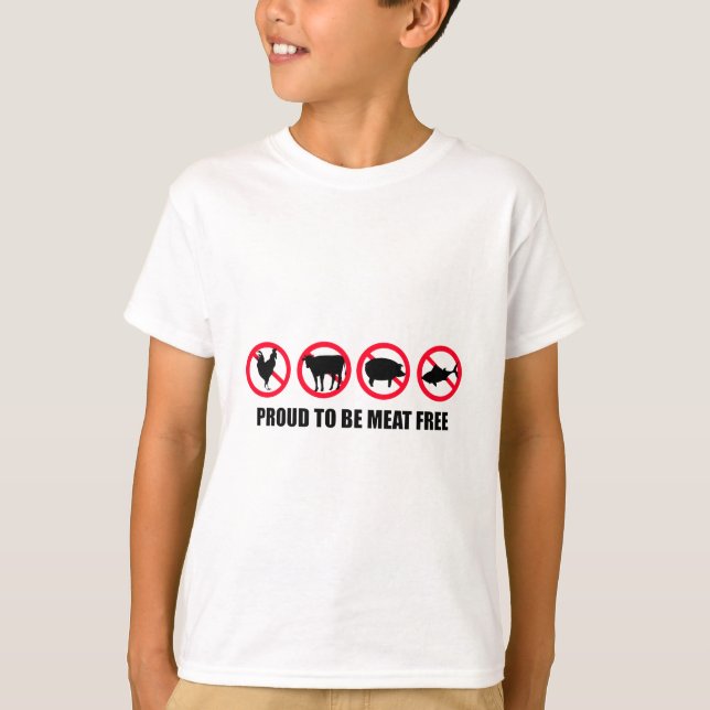 Stolt att vara kött frigör tee shirt (Framsida)