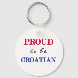 Stolt att vara kroatiskt nyckelring