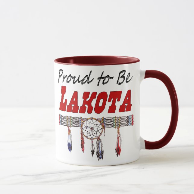 Stolt att vara Lakota kaffemugg (Höger)