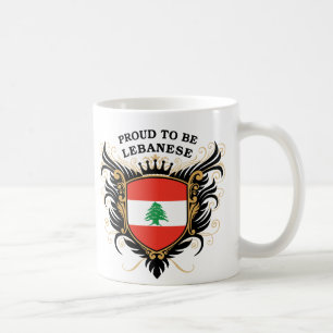 Stolt att vara libanesiskt kaffemugg