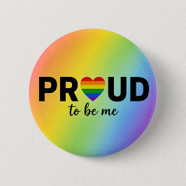 STOLT Att Vara Mig Regnbåge HBTQ+ Pride Månad Knapp