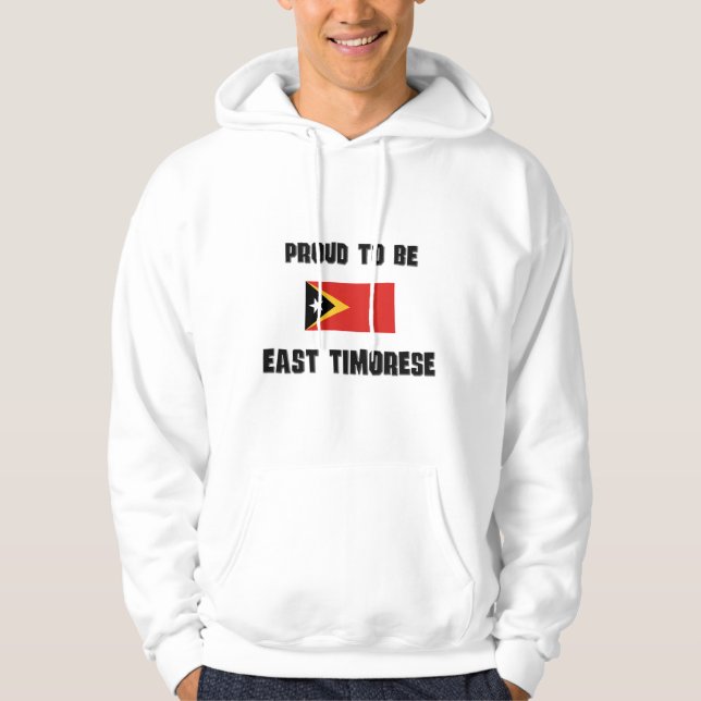 Stolt att vara ÖSTERUT TIMORESE Sweatshirt Med Luva (Framsida)
