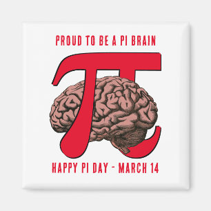 STOLT ATT VARA PI BRAIN PI-DAGEN MAGNET