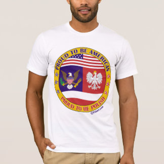 Stolt att vara polsk amerikan tee shirt