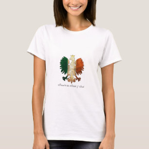 Stolt att vara polskt & irländskt tee shirt