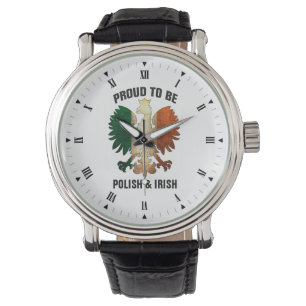 Stolt att vara polskt och irländskt armbandsur