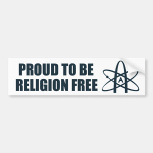 Stolt att vara religionen frigör! bildekal