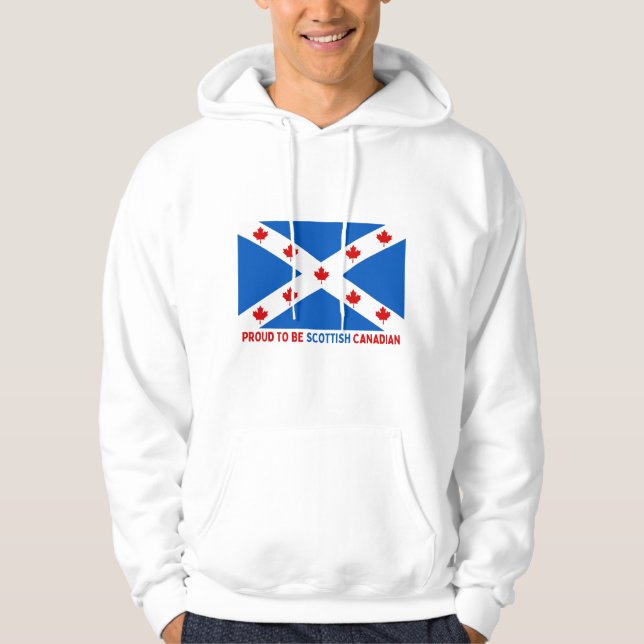STOLT ATT VARA SCOTTISH CANADIAN! HOODIE (Framsida)