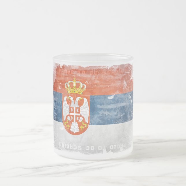 Stolt att vara serbisk mugg (Center)