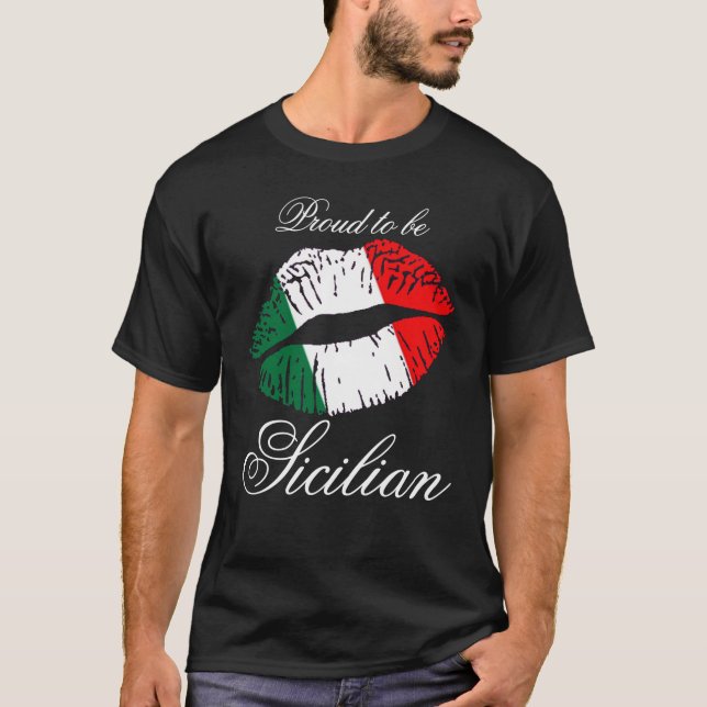 Stolt att vara Sicilian Tee (Framsida)