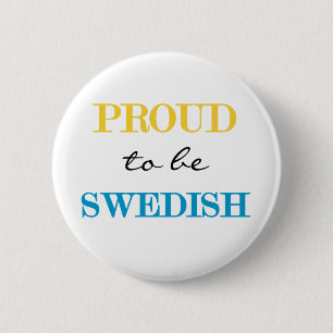 Stolt att vara svenskt knapp