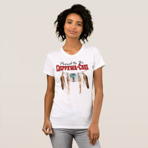 Stolt att vara T-tröja för Chippewa-Cree Tee Shirt