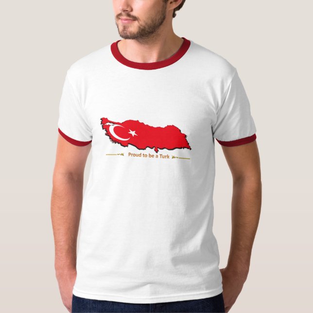 stolt att vara turkiskt t-shirt (Framsida)