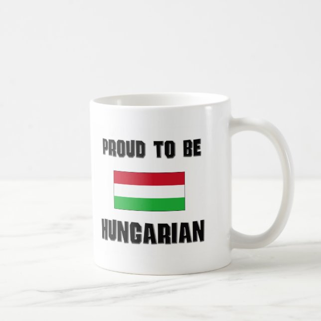 Stolt att vara UNGERSKT Kaffemugg (Höger)