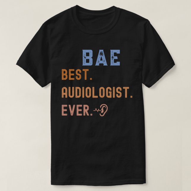 Stolt audiolog, bästa audiolog någonsin t shirt (Design framsida)