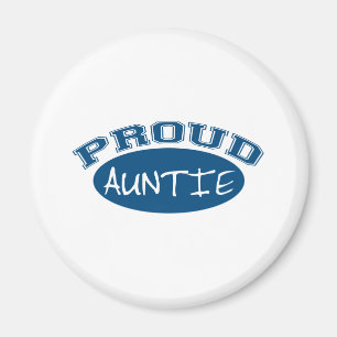 Stolt Auntie (blått) Magnet
