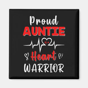 stolt Auntie of a Heart Warrior Chd Awareness Surv Magnet