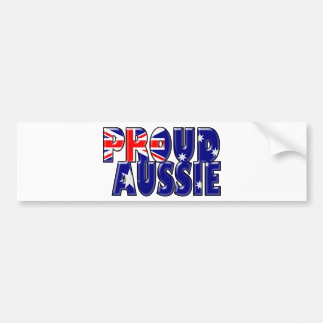 stolt Aussie Bildekal (Framsidan)