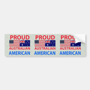 Stolt australiensisk amerikan bildekal