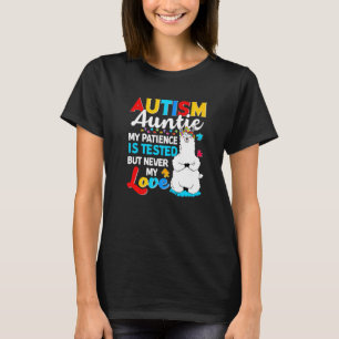 Stolt Autism Faster Llama Pussel Autism Medvetande T Shirt