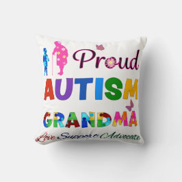 Stolt Autism Mormor Kudde