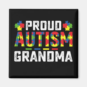 Stolt Autism Mormor Medvetenhet Autistisk Familj Magnet